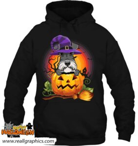 giant schnauzer witch pumpkin halloween dog lover costume shirt 706 67bhm