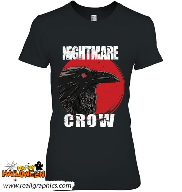 goth occult crow horror nightmares halloween shirt 413 lobbm