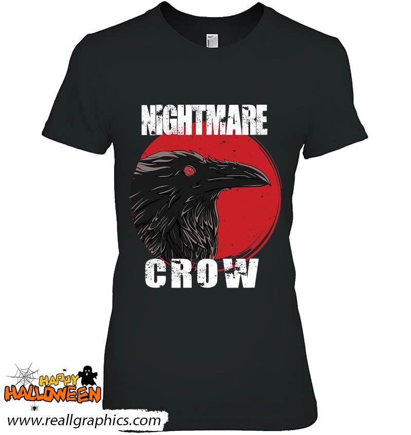 Goth Occult Crow Horror Nightmares Halloween Shirt