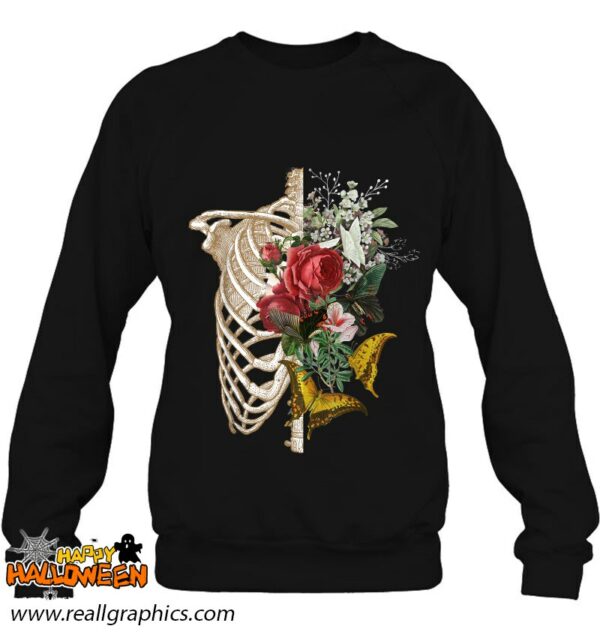 gothic skeleton floral costume halloween shirt 911 aqcis