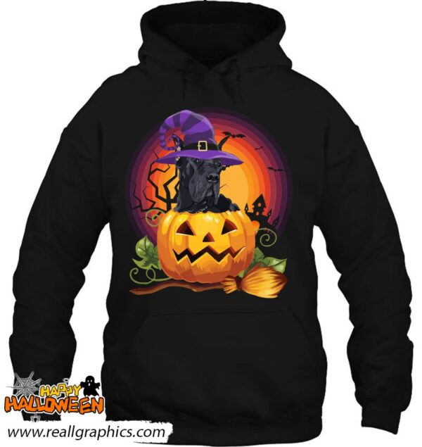 great dane witch pumpkin halloween dog lover costume shirt 722 d3wjr