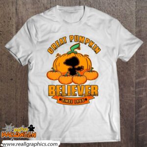 great pumpkin believer since 1966 scary halloween pumkins shirt 263 P98IW