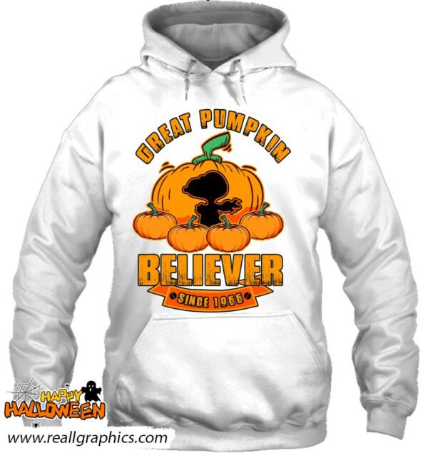 great pumpkin believer since 1966 scary halloween pumkins shirt 265 avcw6