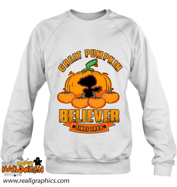 great pumpkin believer since 1966 scary halloween pumkins shirt 266 xrap5