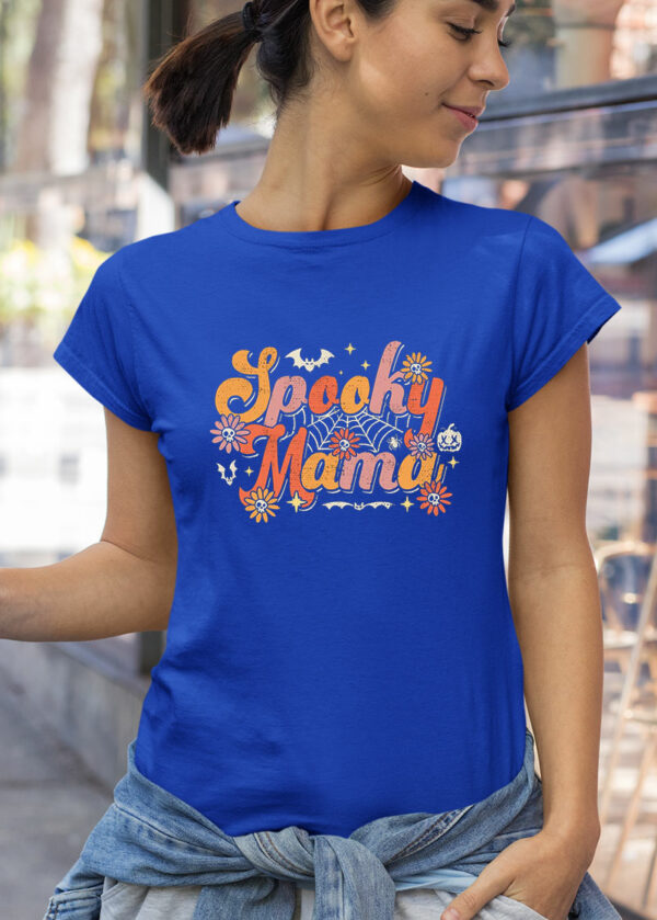 groovy spooky mama retro halloween ghost witchy spooky mom spooky ghost shirt 183 m5fn8n