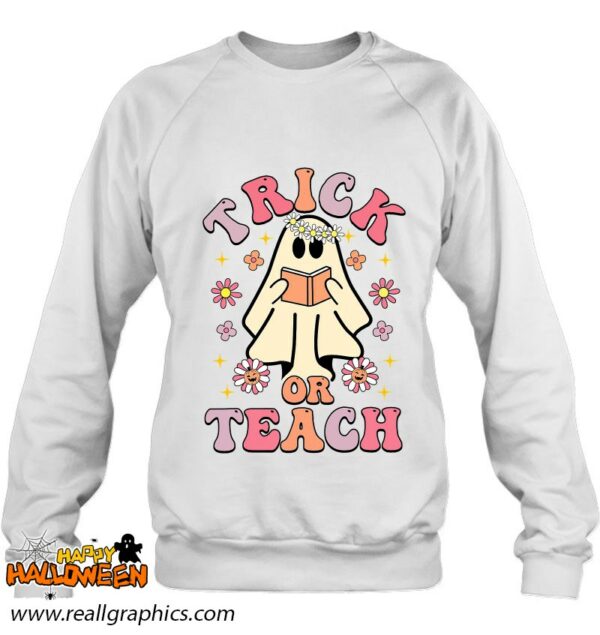 groovy trick or teach ghost teacher 2022 halloween costume shirt 1063 tgzzk