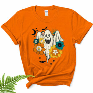 groovy vintage floral ghost cute halloween season spooky ghost shirt 18 upwlwj