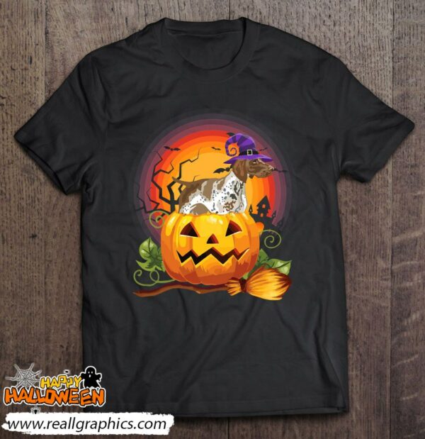 gsp witch pumpkin halloween dog lover costume shirt 728 pbp20