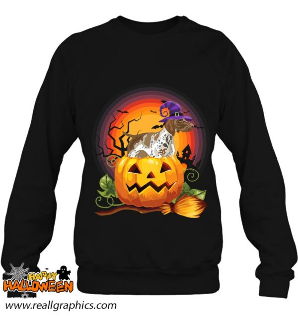 gsp witch pumpkin halloween dog lover costume shirt 731 piiej