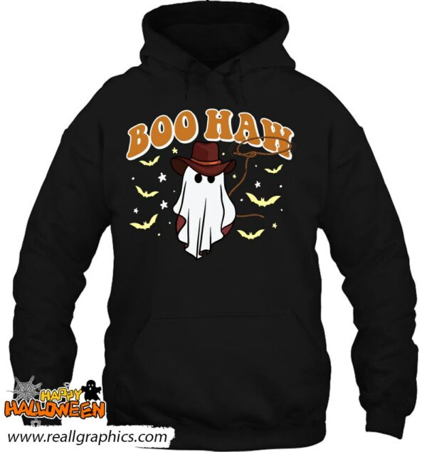 halloween boo haw ghosts cowboy cowgirl western trick treat shirt 418 4a9dn