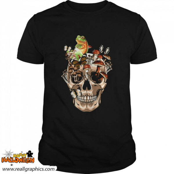 halloween cottagecore frog vintage skull shirt 25 4uxyc