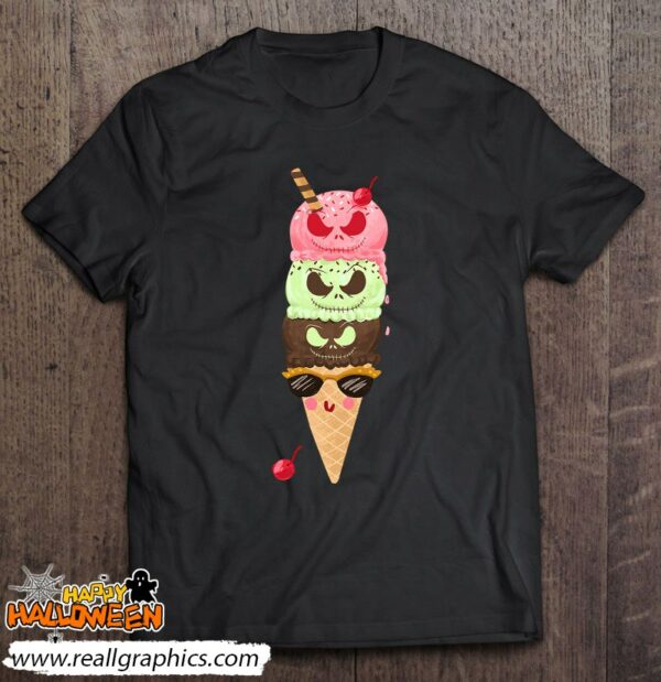 halloween creepy face for ice cream lovers shirt 528 37egx