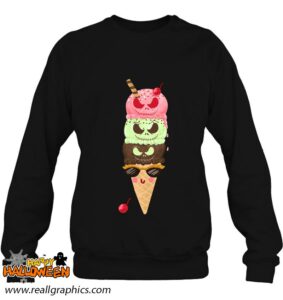 halloween creepy face for ice cream lovers shirt 531 z6keb