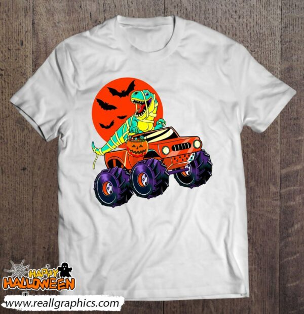 halloween dinosaur t rex mummy monster truck shirt 1335 6znwn
