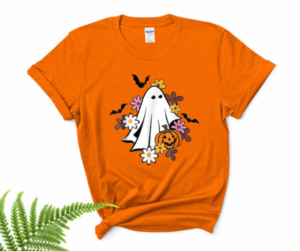 halloween ghost vintage groovy trick or treat spooky vibes spooky ghost shirt 19 pdkod7