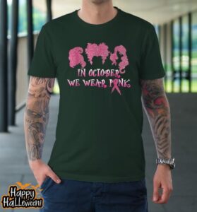 halloween hocus in october we wear pink breast cancer pocus t shirt 426 yxylo5