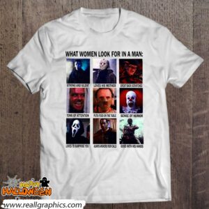 halloween horror characters what women look for in a man shirt 500 qtYqG