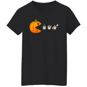halloween pumpkin eating ghost gamer kids shirt 10 erv1or