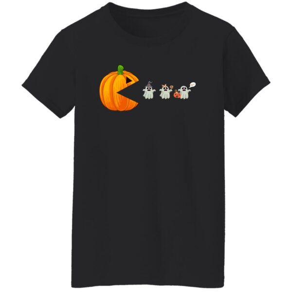 halloween pumpkin eating ghost gamer kids shirt 10 erv1or