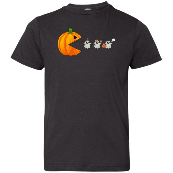 halloween pumpkin eating ghost gamer kids shirt 2 nsnwma