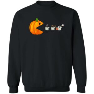 halloween pumpkin eating ghost gamer kids shirt 5 si4r5d