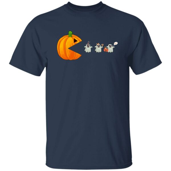 halloween pumpkin eating ghost gamer kids shirt 8 wqae3u