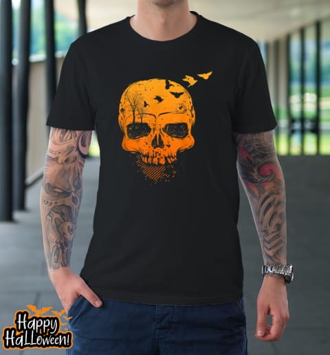 halloween skull decor vintage gothic costume t shirt 86 g6jaeo