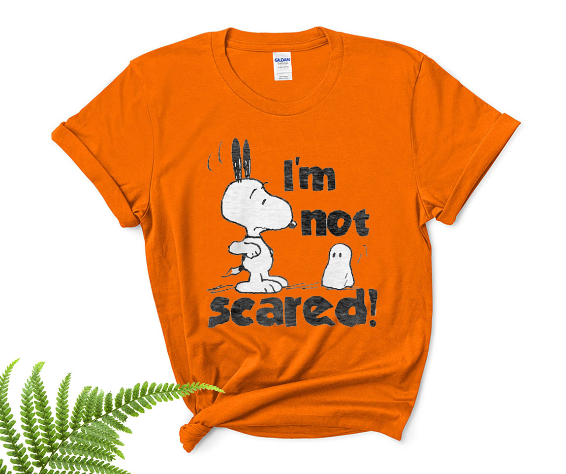 Halloween Snoopy Peanuts Halloween Snoopy I'm Not Scared Shirt