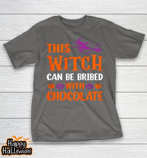 halloween this witch can be bribed with chocolate t shirt 711 rnyorz