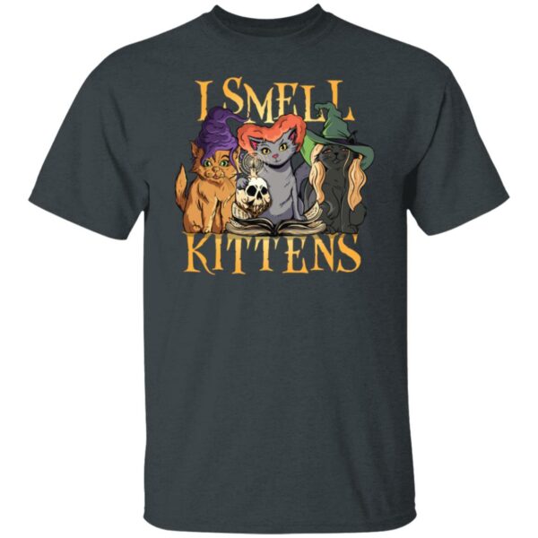 halloween witch cats i smell kittens funny parody t shirt 2 y4axm