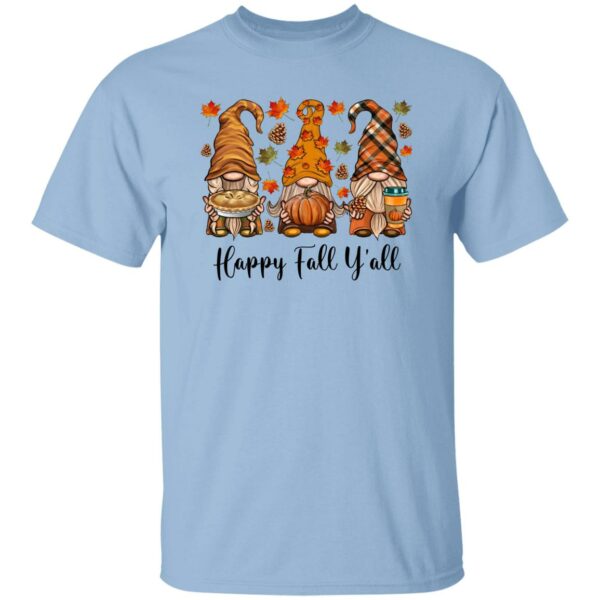 happy fall yall gnome leopard pumpkin funny autumn gnomes t shirt 3 juf5a