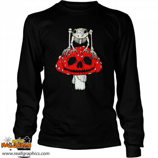 happy halloween cottagecore skeleton frog skull mushroom goth halloween shirt 1371 e4pbd