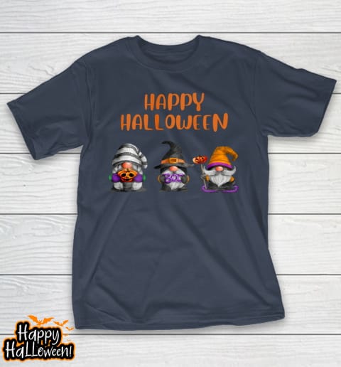 happy halloween cute gnomes gnome gnomies autumn fall t shirt 264 g06wy6