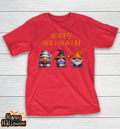 happy halloween cute gnomes gnome gnomies autumn fall t shirt 995 s8rmkp