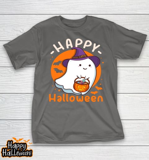 happy halloween ghost pumpkin halloween party t shirt 707 v2leoc