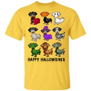 happy halloweenie dachshund dachshund dogs halloween costume dog lover t shirt 1 FGQPk