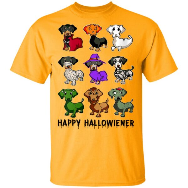 happy halloweenie dachshund dachshund dogs halloween costume dog lover t shirt 2 o3ayw