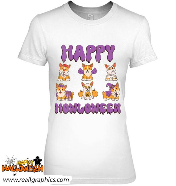 happy howloween dog corgis halloween costume shirt 849 ylyvb