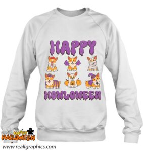 happy howloween dog corgis halloween costume shirt 851 fbci7