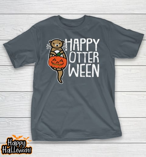 happy otter ween lazy halloween costume funny animal pun t shirt 409 umvbmz