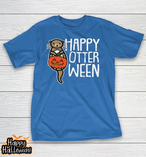 happy otter ween lazy halloween costume funny animal pun t shirt 849 xbecpc