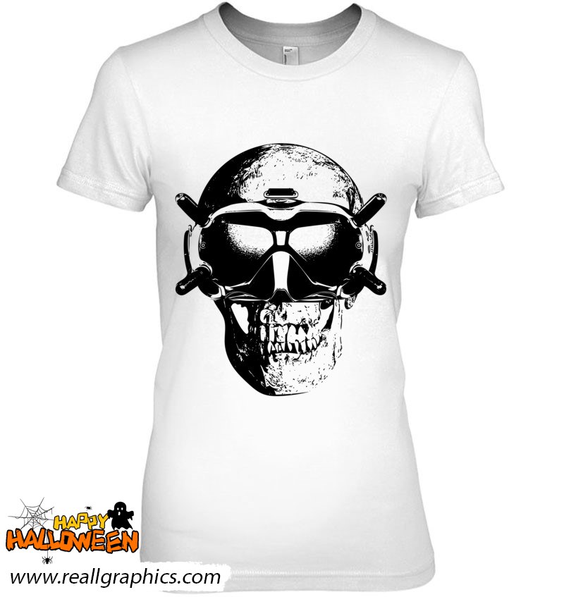 Hd Fpv Skull Pro Pilot Halloween Shirt