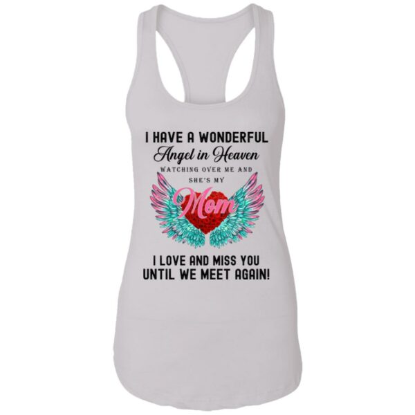 i have a wonderful angel in heaven watching over me and shes my mom shirt 12 jzcykg