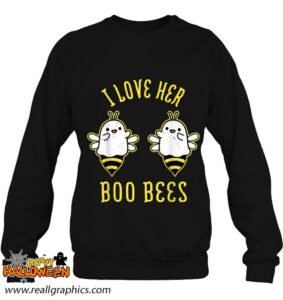 i love her boo bees couples funny halloween shirt 915 3t0iz