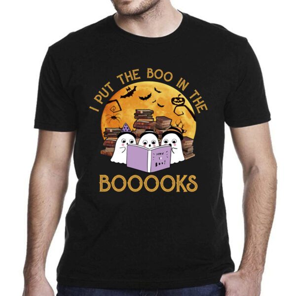 i put the boo in the booooks halloween boo read books t shirt 1 xy03b