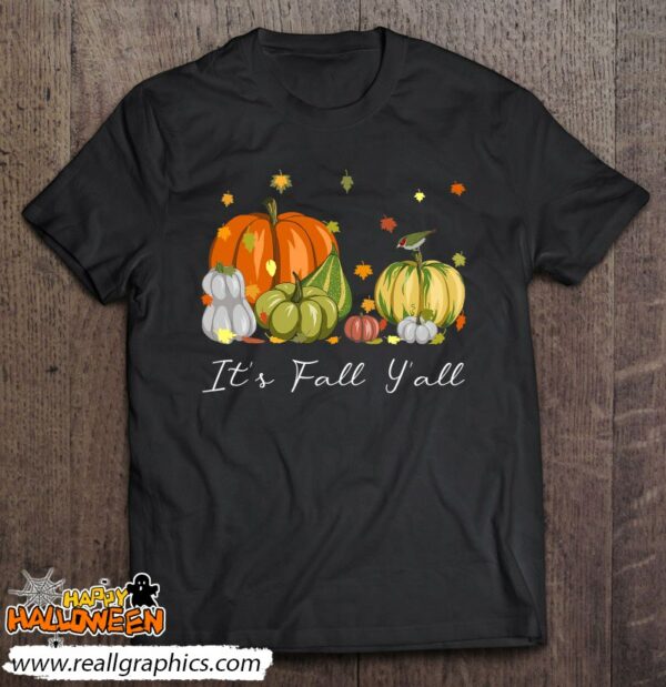 its fall yall halloween pumpkin autumn leaves thanksgiving shirt 91 ntnto