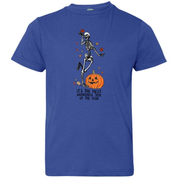 its the most wonderful time of the year halloween fall skeleton pumpkin t shirt 2 7k1v7