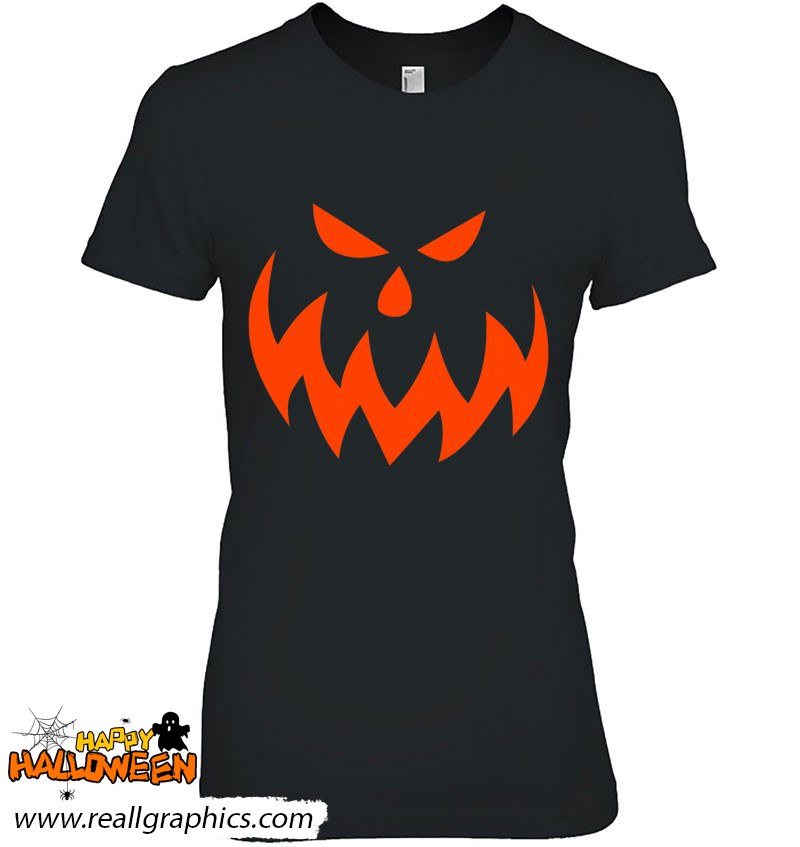 Jack O' Lantern Pumpkin Face Costume Shirt