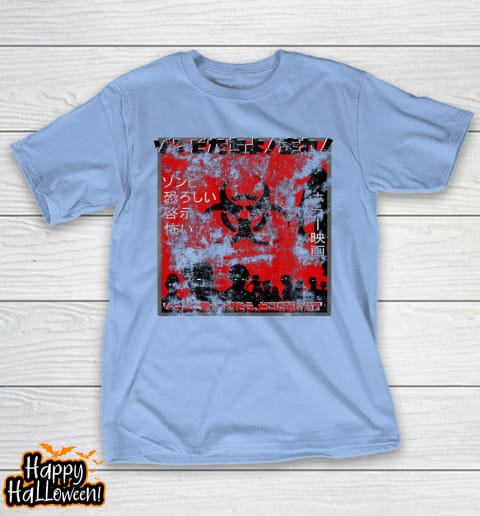 japanese zombie movie poster shirt retro horror halloween t shirt 161 bix9gp