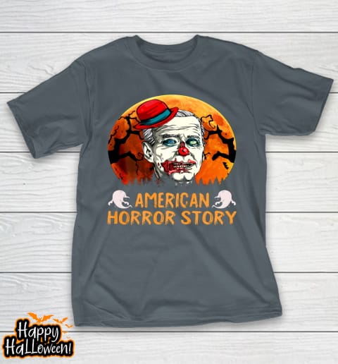 joe biden horror american clown story halloween anti biden t shirt 389 r3y4lk